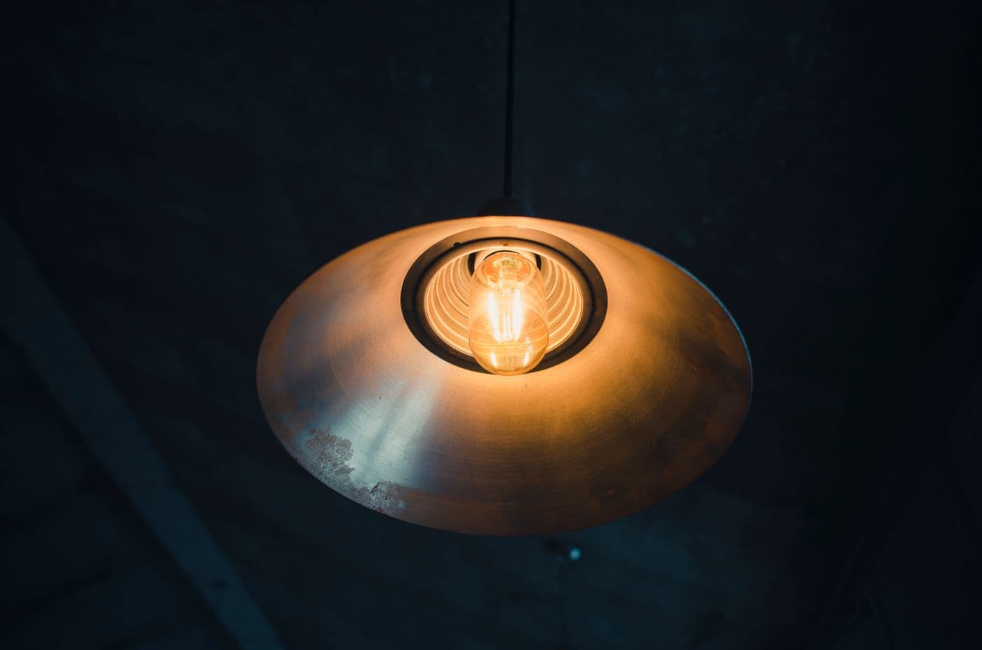 Real round metal lighting cover