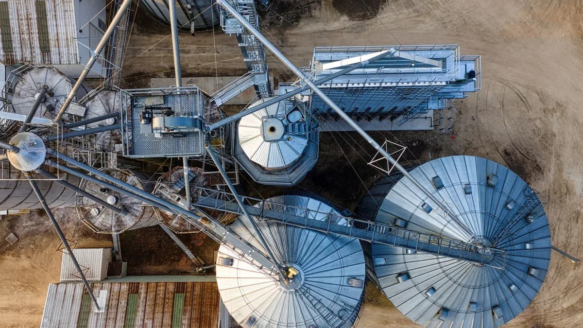 Real conical metal silo roofs and tapered industrial parts