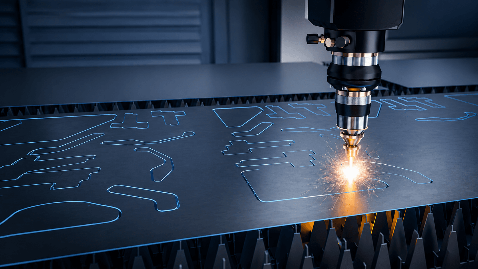 Fiber Laser Cutting Machine Series production process